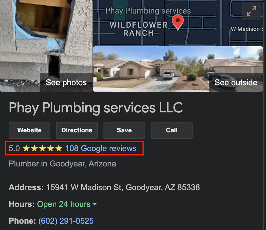 Arizona Plumbing Company Reviews