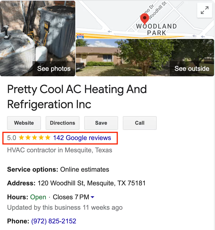 HVAC Mesquite Reviews on Google Business Profile